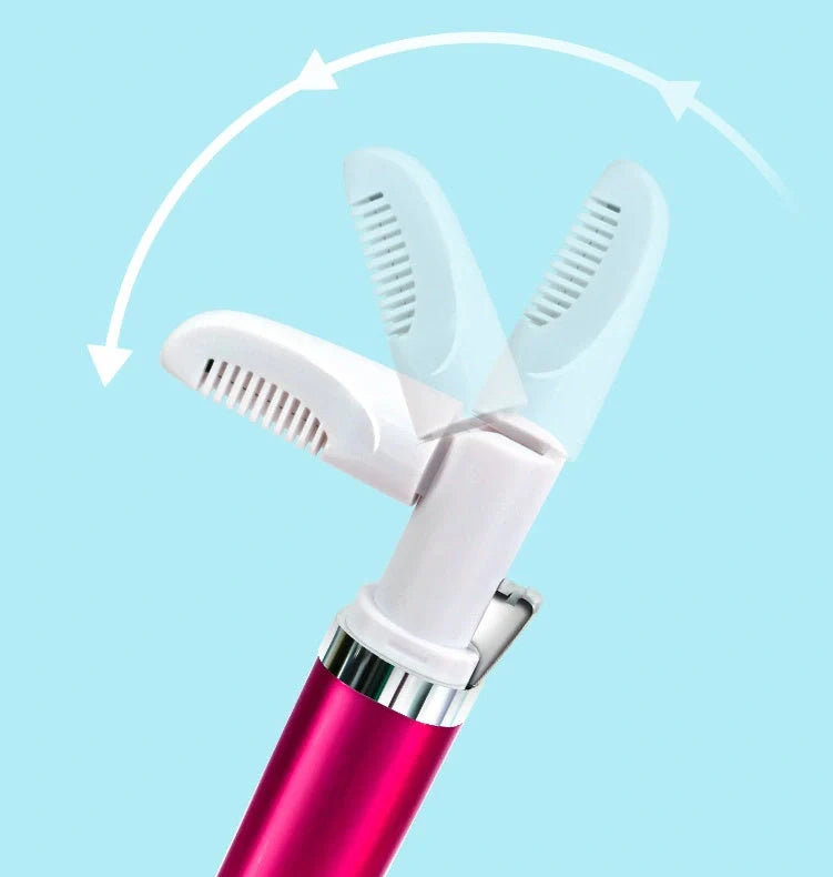 Rose red mini electric hair removal machine with USB cable