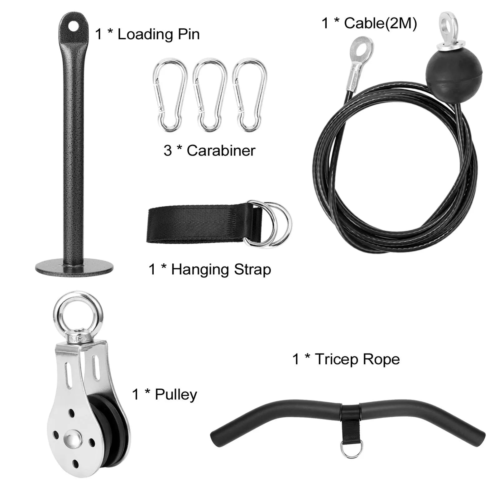 High Drop-down Gantry Pulley for home fitness with iron and EVA construction