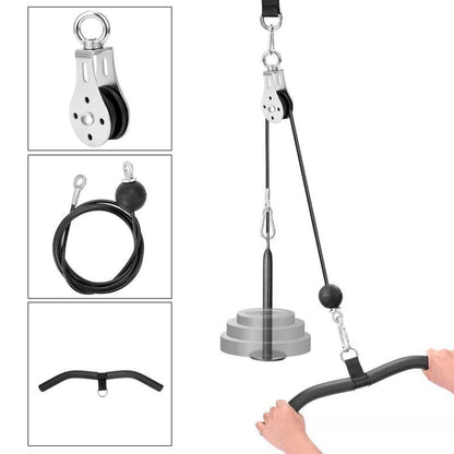 High Drop-down Gantry Pulley for home fitness with iron and EVA construction