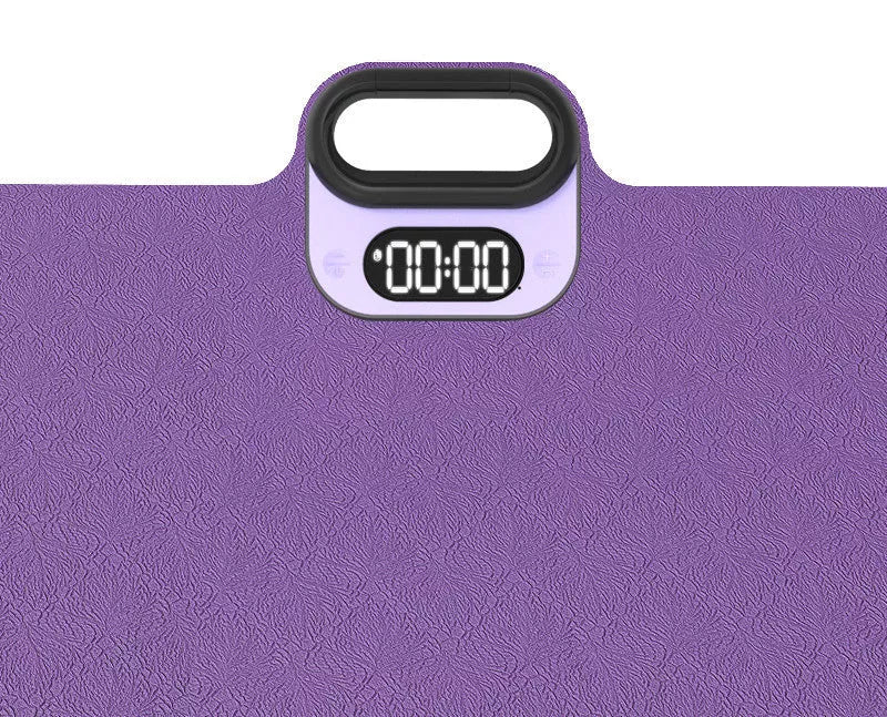 Vancely Yoga Mat with Integrated Phone Holder in Grey and Purple