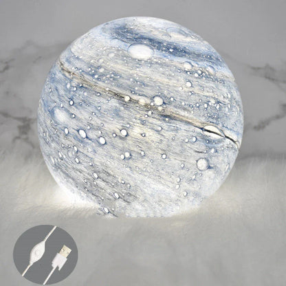 Mesmerizing Celestial Lamp with 3D planet display and customizable lighting modes for enchanting home decor