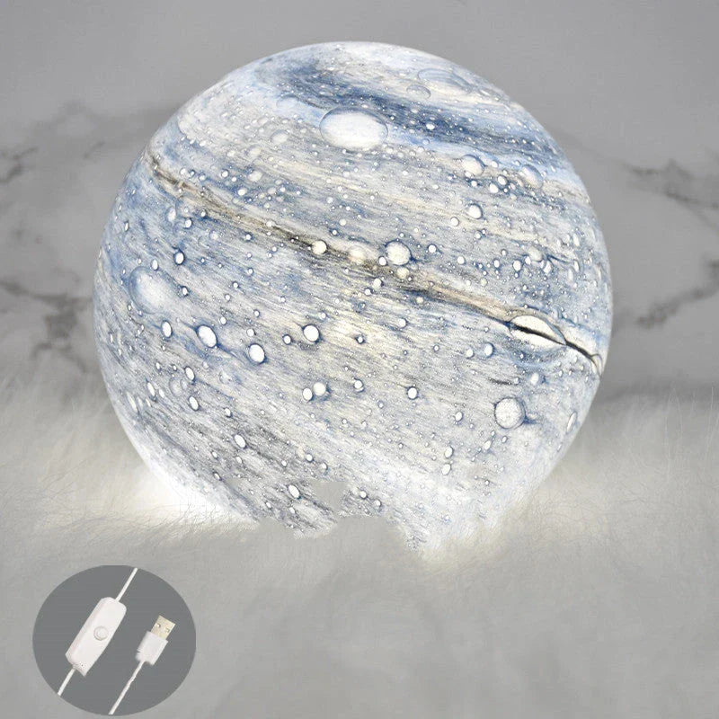 Mesmerizing Celestial Lamp with 3D planet display and customizable lighting modes for enchanting home decor