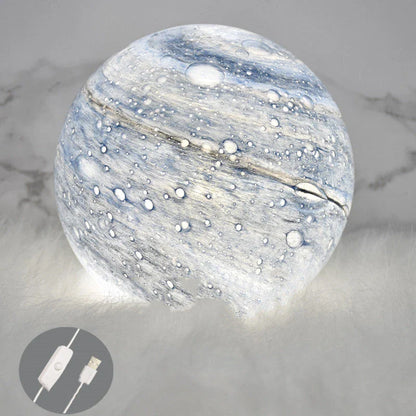 Mesmerizing Celestial Lamp with 3D planet display and customizable lighting modes for enchanting home decor