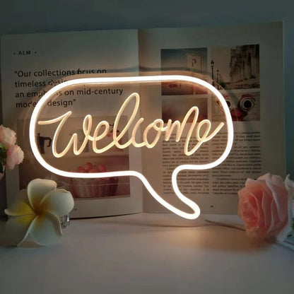 Custom LED neon light for home and event decoration with vibrant glow
