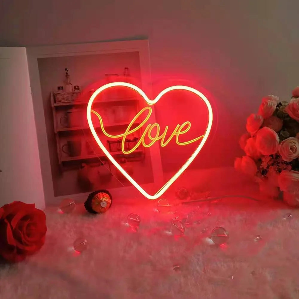 Custom LED neon light for home and event decoration with vibrant glow