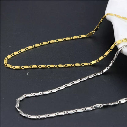 Simple Beach Chain Anklet in gold or silver, lightweight and stylish for any occasion