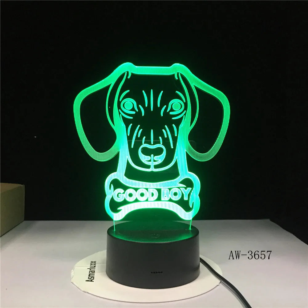 Remote control touch LED table lamp with 200mm acrylic shade showing colour gradient illumination