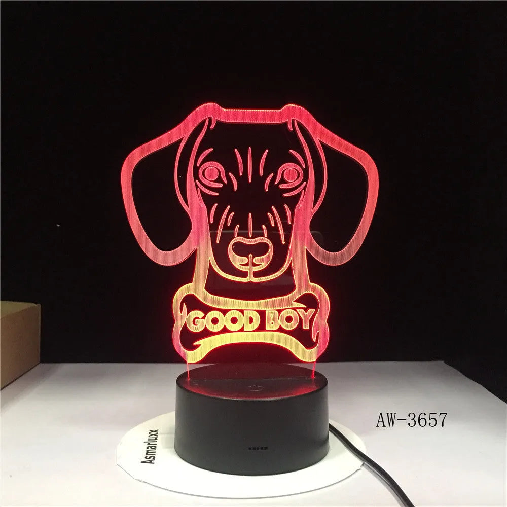 Remote control touch LED table lamp with 200mm acrylic shade showing colour gradient illumination