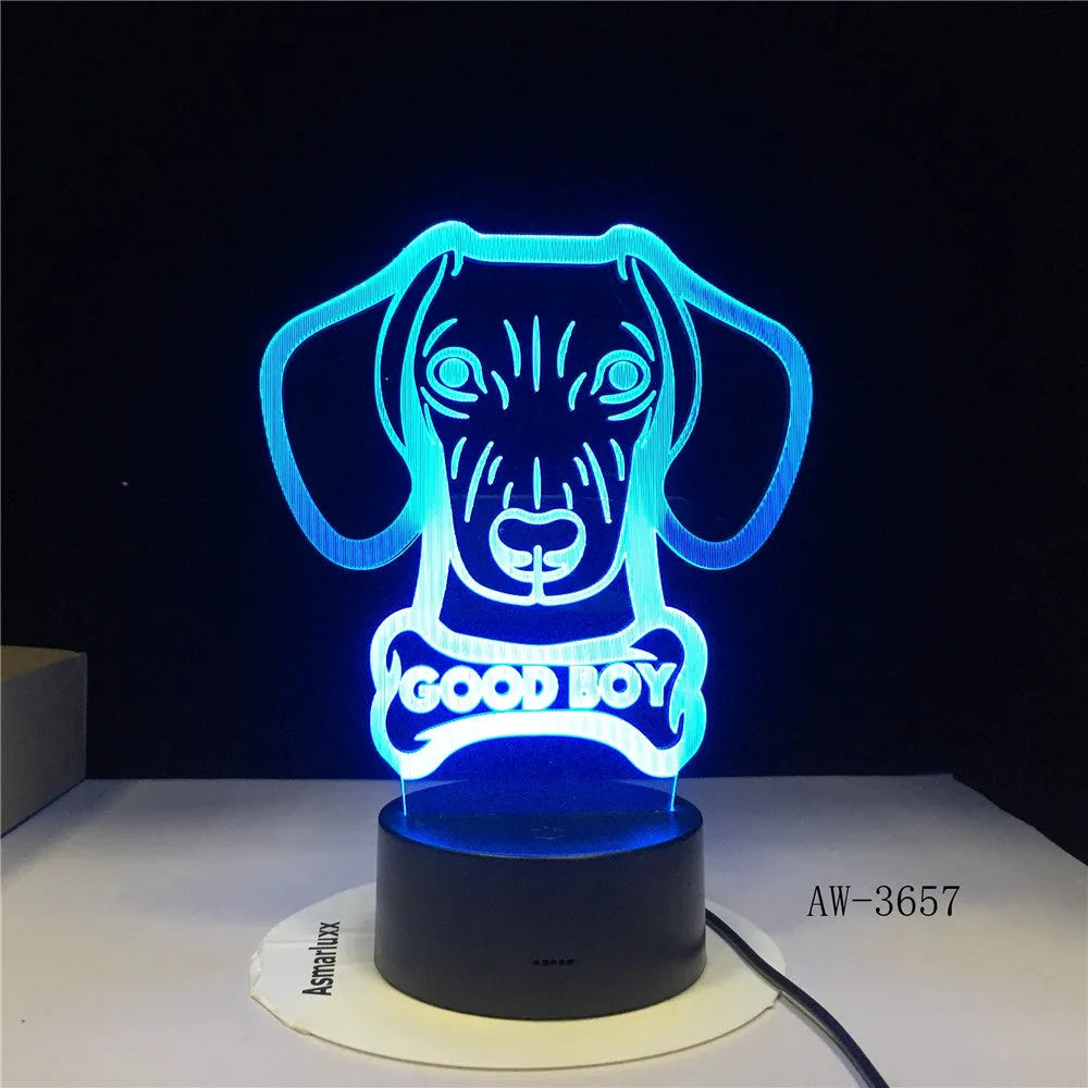 Remote control touch LED table lamp with 200mm acrylic shade showing colour gradient illumination