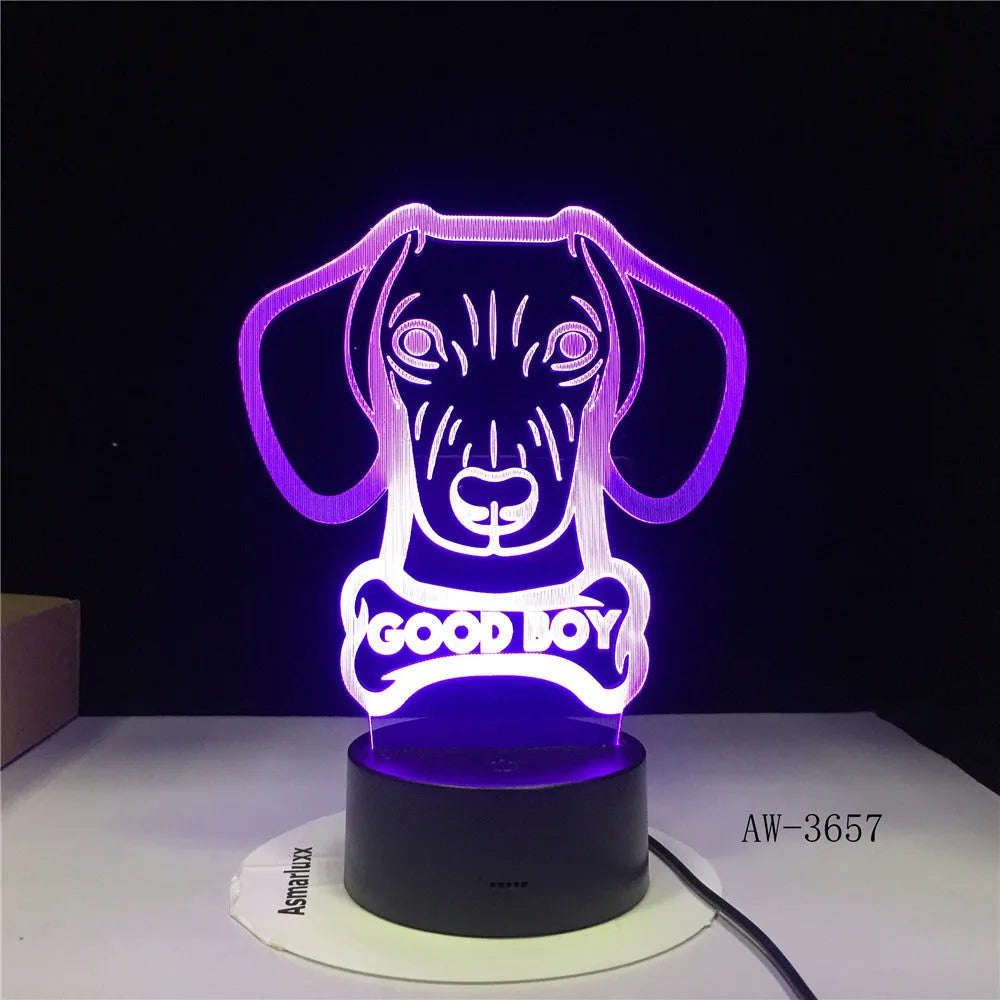 Remote control touch LED table lamp with 200mm acrylic shade showing colour gradient illumination