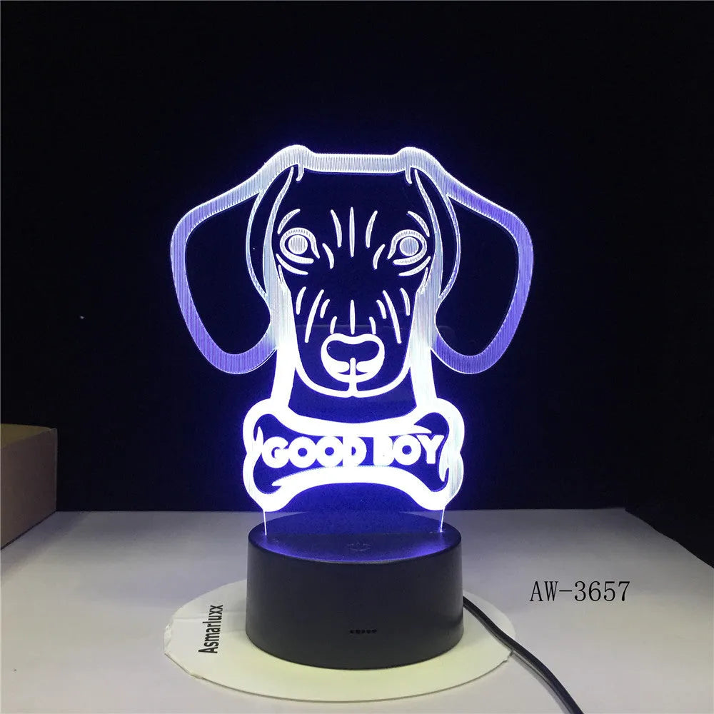 Remote control touch LED table lamp with 200mm acrylic shade showing colour gradient illumination