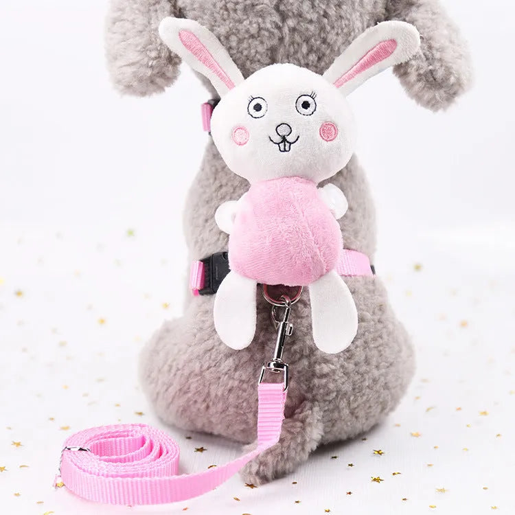 Angel nylon dog leash in pink, blue, red, purple, yellow, panda or pink rabbit, S 1.0cm and M 1.5cm.