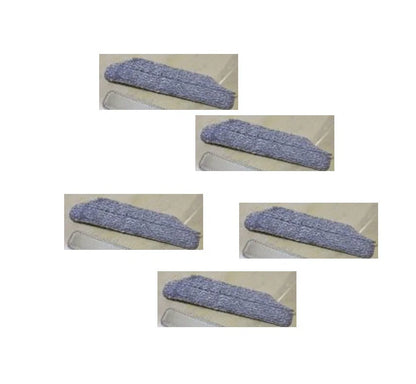 3-in-1 hand push sweeper with broom, dustpan, and trash bin in pink and blue colors