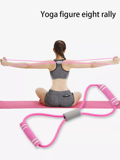 Figure 8 Tensioner in purple and pink for shoulder and chest training