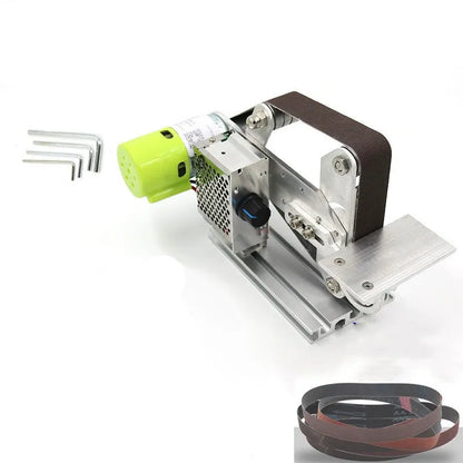 895 fixed-angle desktop belt machine with speed control for tool sharpening