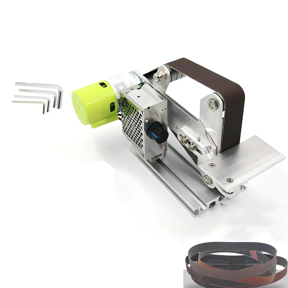 895 fixed-angle belt machine sharpener with speed adjustment, 20cm aluminium body for tool edge grinding