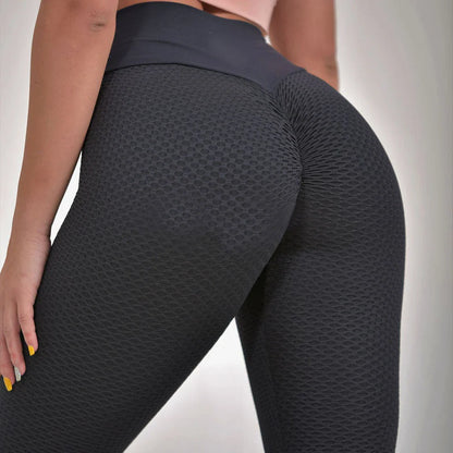 Premium seamless plaid yoga leggings for women in a variety of vibrant colors and sizes