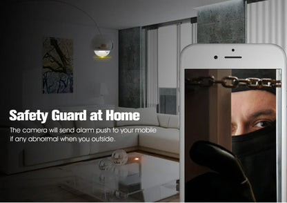 Wireless security bulb camera with 360-degree rotation and 3.6mm lens