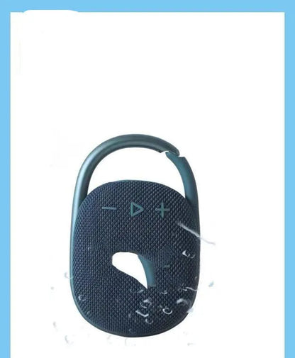 Compact 4th generation wireless Bluetooth speaker in silver grey colour with USB charging port and front grille.