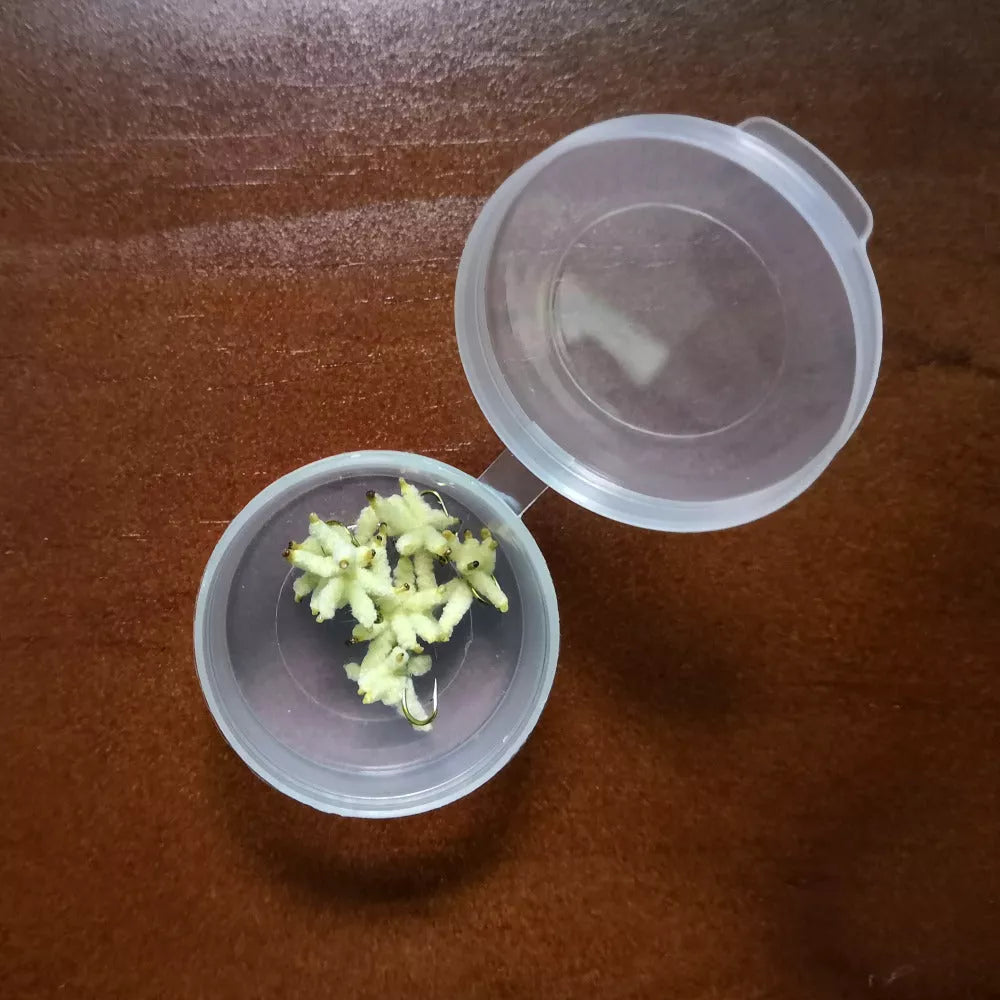 Fly Fishing White Striped Horse Mouth Simulation Maggot Hook - Realistic Artificial Bait