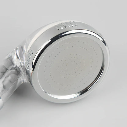 Hand-held negative ion shower nozzle with pressure boost function and multiple configuration options