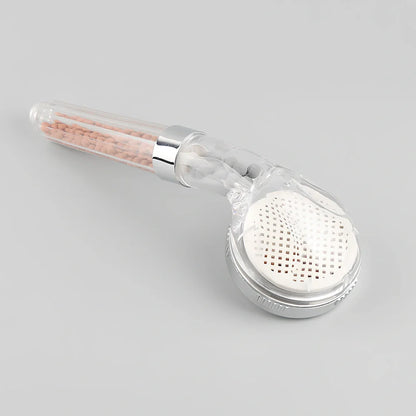 Hand-held negative ion shower nozzle with pressure boost function and multiple configuration options