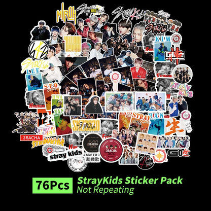 K-pop luggage star stickers featuring EXO NCT127 Stray Kids TWICE designs measuring 6x4 cm