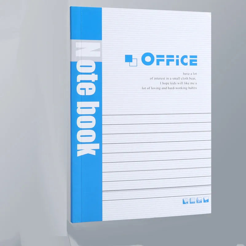 Wholesale notebook set for business meetings and office use, soft copy diary with striped design in fresh, simple, natural Japanese and Korean business style, available in bundles of 5 or 10 notepads with optional pen and refill pack