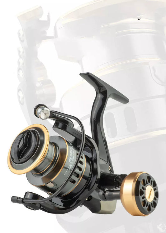 Spinning wheel fishing reel with CNC rocker arm and alloy wire cup for enhanced fishing performance