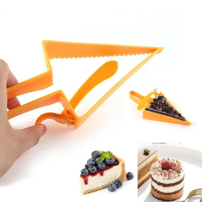 Adjustable Cake Divider Slicer for perfect triangle slices, food-grade plastic, 16*10 cm