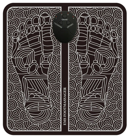 Pink foot massage pad with EMS technology and heat conduction for reflexology