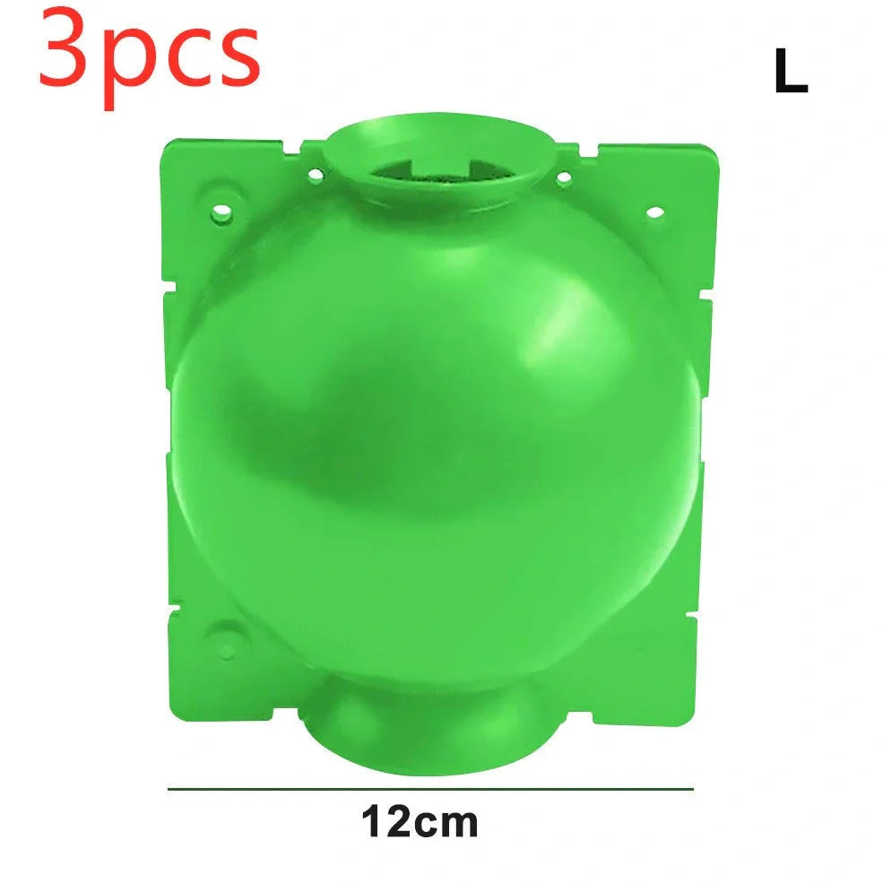 Black PP plastic plant rooting machine box for tree grafting, S size 10cm x 10cm with sealed lid for humidity control