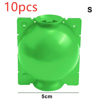 Black PP plastic plant rooting machine box for tree grafting, S size 10cm x 10cm with sealed lid for humidity control