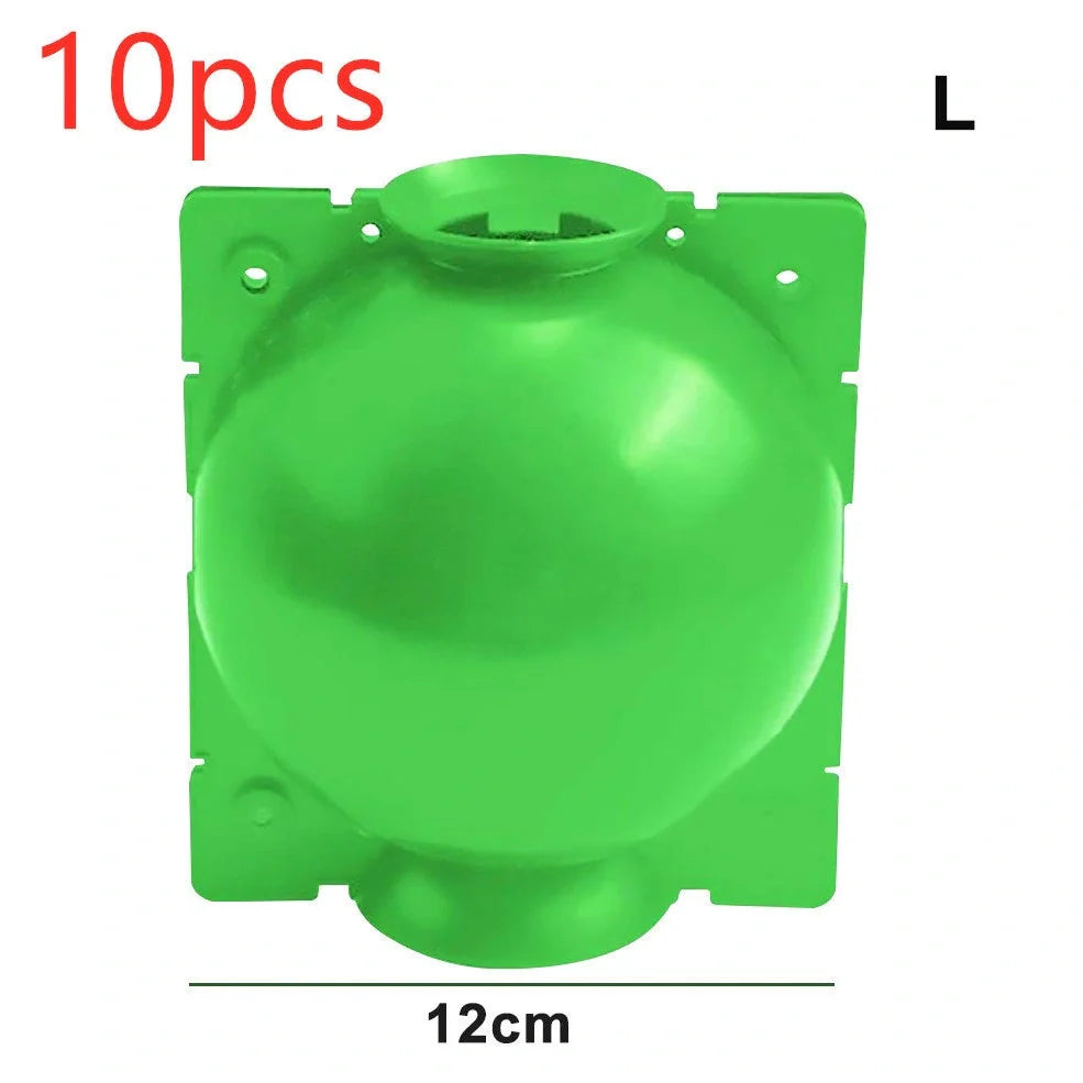 Black PP plastic plant rooting machine box for tree grafting, S size 10cm x 10cm with sealed lid for humidity control