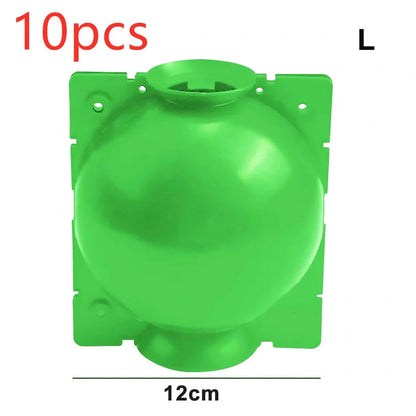 Black PP plastic plant rooting machine box for tree grafting, S size 10cm x 10cm with sealed lid for humidity control