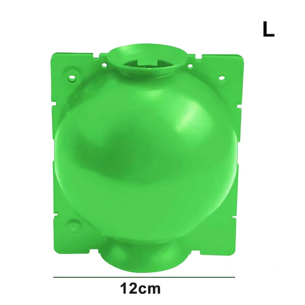 Black PP plastic plant rooting machine box for tree grafting, S size 10cm x 10cm with sealed lid for humidity control