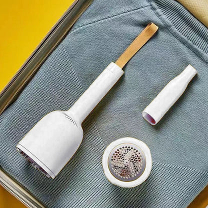 Mini wireless vacuum cleaner with hairball trimmer and USB charging cable