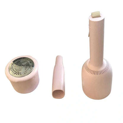 Mini wireless vacuum cleaner with hairball trimmer and USB charging cable