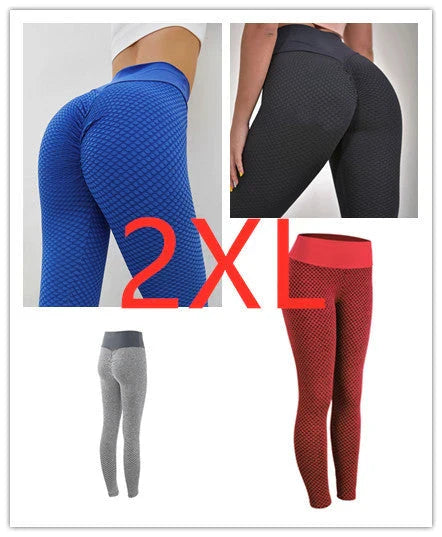 Premium seamless plaid yoga leggings for women in a variety of vibrant colors and sizes