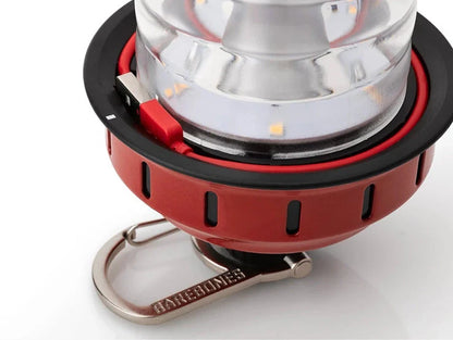 Camping chandelier with 3W CREE LED, 15.2x7.6cm portable design, available in bronze black, red, or copper finishes