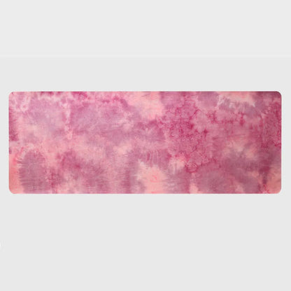 Tie-dyed TPE yoga mat, 5mm thick, 800g, suede surface, Symphony Purple and Pink