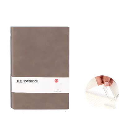 Solid colour thickened cover college notebook in green, available in A5, A6 and B5 sizes
