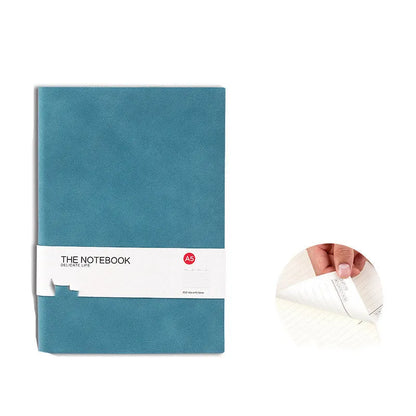 Solid colour thickened cover college notebook in green, available in A5, A6 and B5 sizes