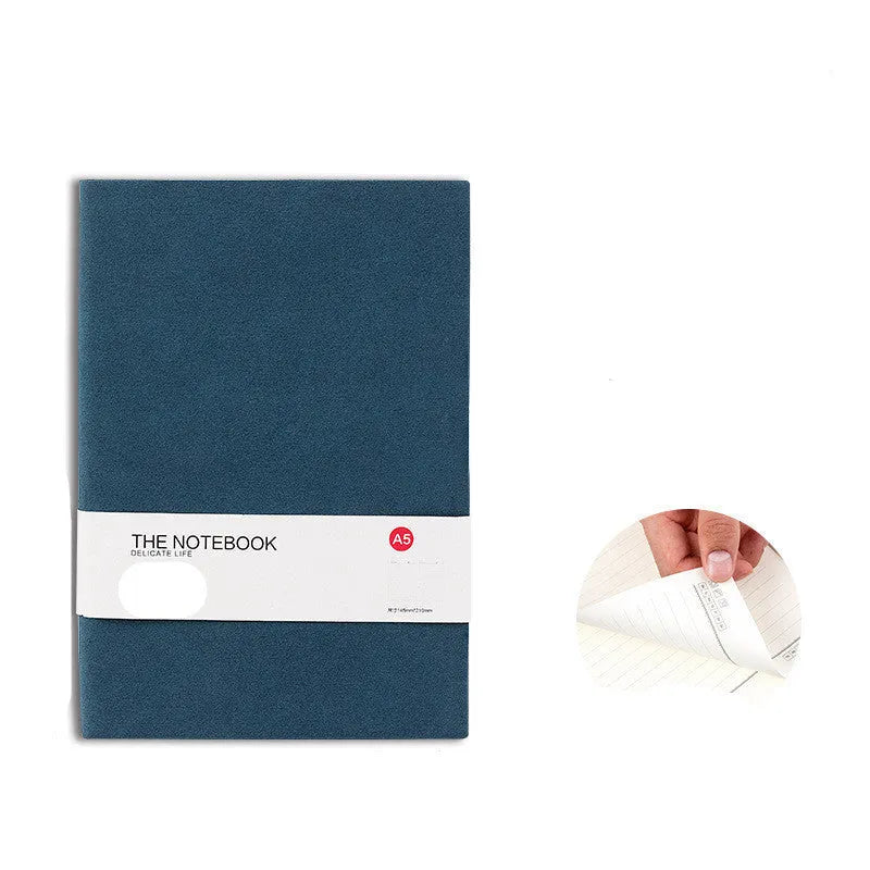 College notebook birthday planner A5 A6 B5 sizes solid colour thickened cover daily diary journal with 160 240 260 page options available in green dark blue orange red grey brown navy