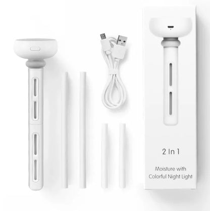 Donut mini humidifier USB car sprayer with compact design and unlimited water capacity