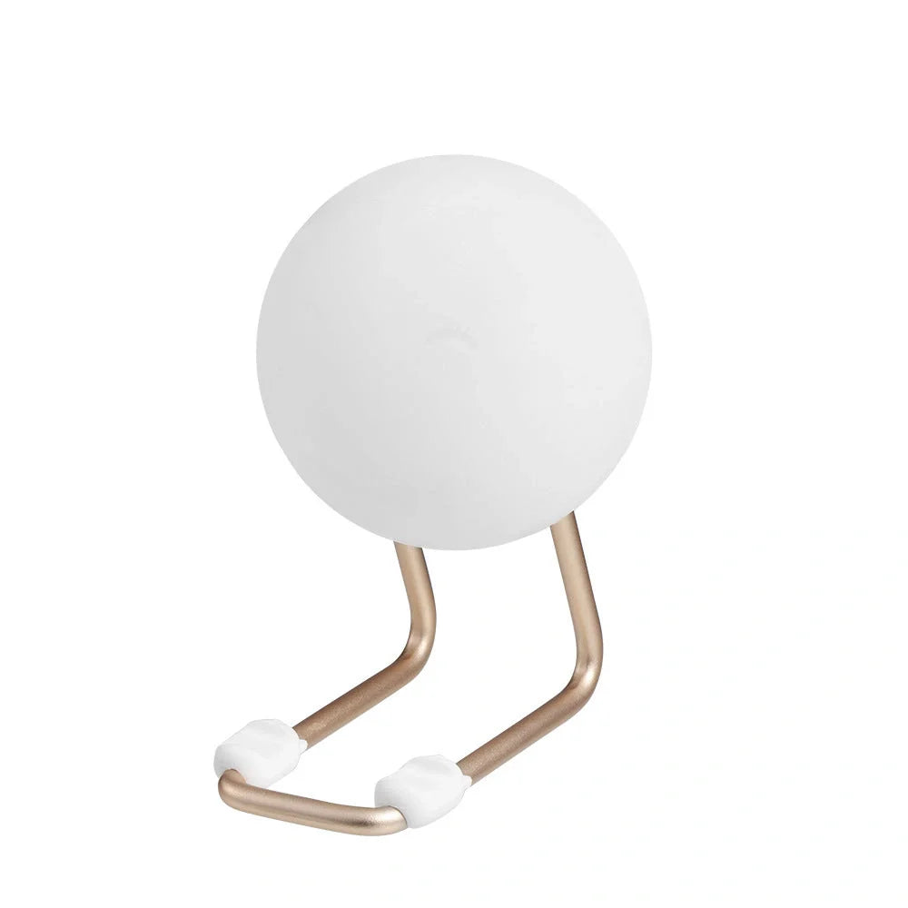 D20 Silicone Nightlight in elegant white with wireless charging feature