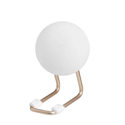 D20 Silicone Nightlight in elegant white with wireless charging feature