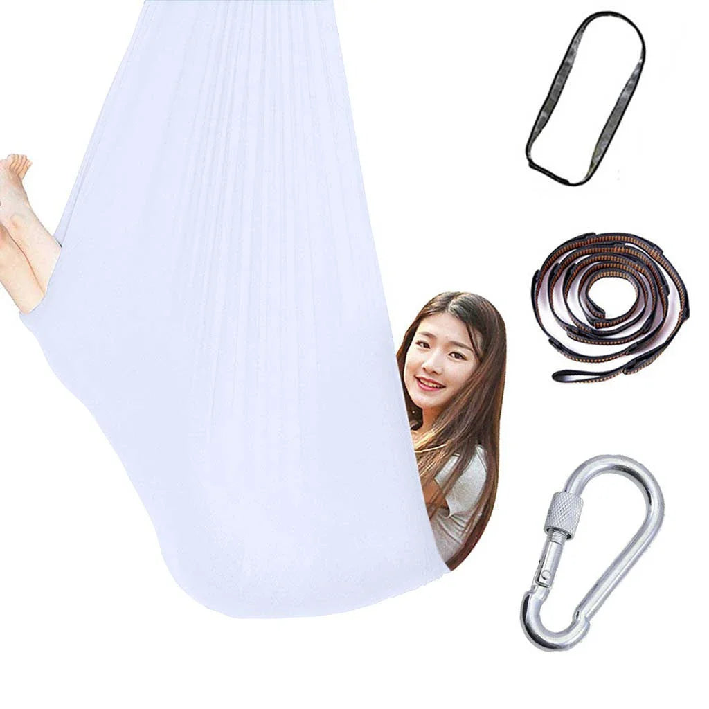 Kids' cotton hammock swing in various colors, designed for relaxation and sensory therapy
