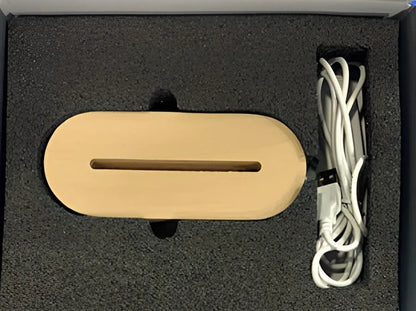 Custom 3D stereo night light displaying personalised portrait with LED illumination through acrylic casing