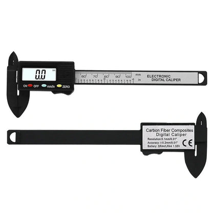 Digital vernier caliper showing 240mm length with digital display and measuring jaws